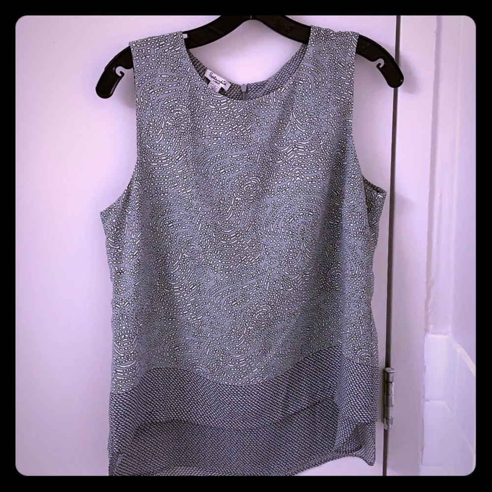 Splendid grey print blouse